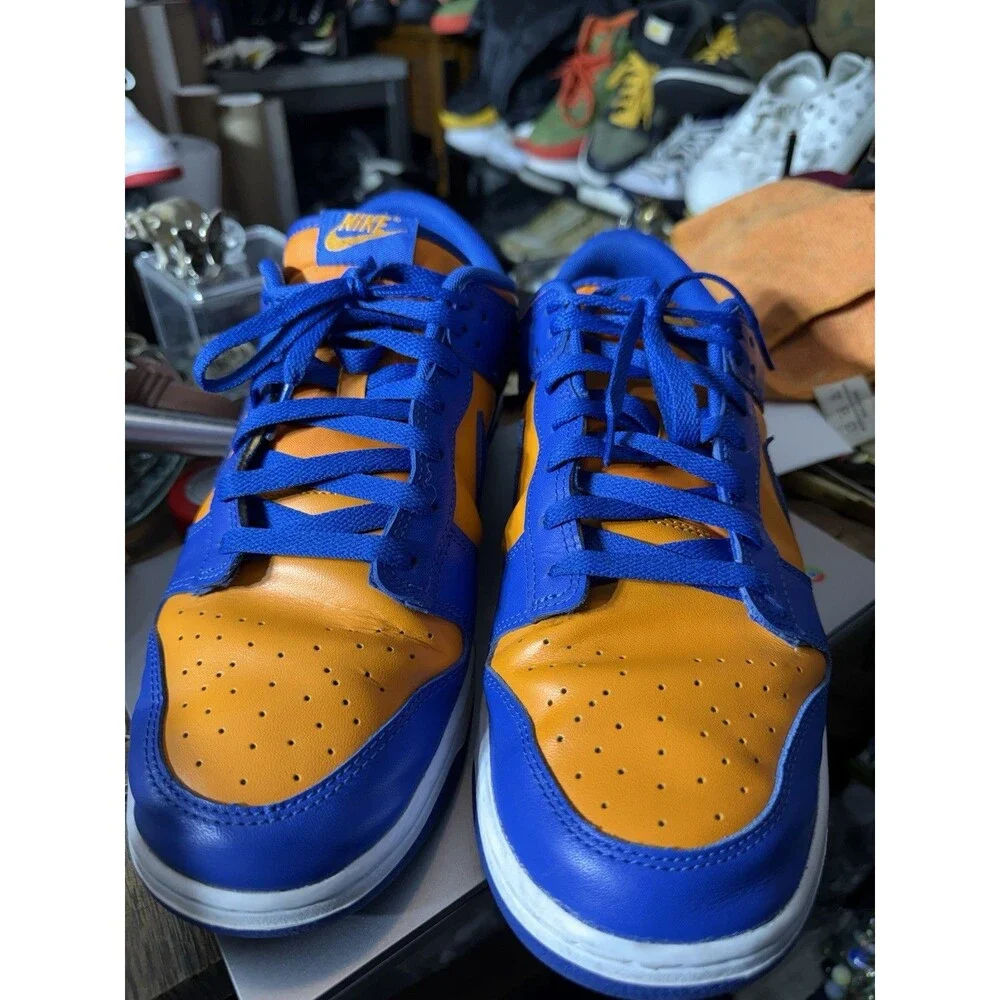 Nike Dunk Low Retro Bright Ceramic/Tm Royal New York Knicks Mets Orange Size 12